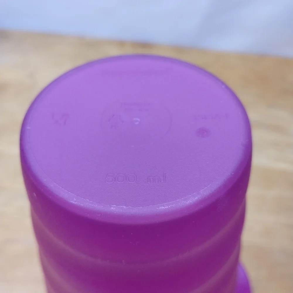 New Tupperware impressions 500ML cup with lid and straw hole